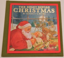 Vintage Hallmark THE NIGHT BEFORE CHRISTMAS Story Card & Envelope UNUSED 5 1/2
