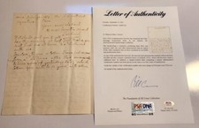 The Earl of Sandwich Signed Letter PSA DNA Autograph John Montagu 4th 1781 Rare picture