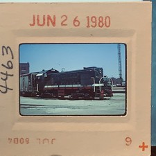 1980 35mm Original Train Slide Locomotive 266 Railroad Yard Vintage Color picture