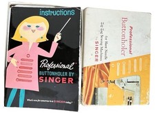 1967 Singer Professional Buttonholer for SLANT NEEDLE KIT Original Box/ Instruct picture