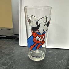 Vintage 1970's UNDERDOG Pepsi Collector Series Drinking Glass LEONARDO-TTV Used picture
