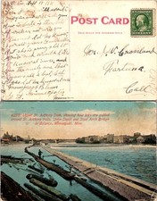 Minneapolis MN Upper St. Anthony Dam And Falls Postcard 62429 picture