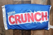 Vintage 2000s Nestle’s Crunch Chocolate Candy Decorative Plush Pillow 28x14x5 picture