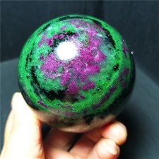 RARE 540.7G 67mm Natural emerald And Ruby Symbiosis Stone Ball Healing Ca634 picture