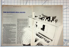 1971 Saturday Evening Post Player Piano Roll Blues Article Vintage Magazine Page picture
