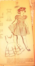Vintage Mail Order Girl's Dress & Petticoat #2931 Size 2 -COMPLETE picture