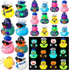 48 Pcs Cruise Ducks Sailor Glow In The Dark Rubber Ducks picture