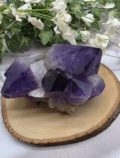 Enchanting 2lb+ Raw Amethyst Cluster – Deep Purple Crystals Formed Over Millions picture