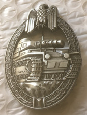 German   WW2 tank large heavy badge pin picture