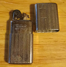 Vintage 1930s Kaufmann Ltd NY Art Deco Lift Arm Petrol Lighter - WORKING