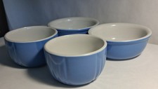 Vintage HALL China Company Set of Four Serving Bowls (2 Bigger, 2 Smaller) picture