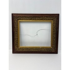 Antique Victorian Wood Gold Gesso Ornate Picture Frame Fits 16x20 Vtg Gilted picture