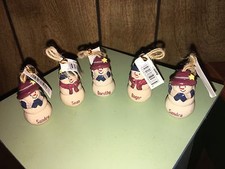 GANZ Ret Ceramic Snowman Ornament with factory Personalized names also Blanks picture