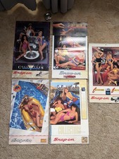5 Vintage Snap-On Tools Calendars Pinup Swimsuit Model GirlsUnused picture