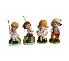 Vintage Collectible Homco Hand Painted Ceramic BOY & GIRL 5