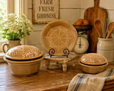 Vintage Hartstone Handcrafted Stoneware Cookware Set of 3-Made in the USA picture