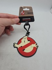 Ghostbusters PVC Textured Bag Clip Keychain Huge Almost 4 inches Nee Sold Out picture
