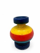 Zeller Keramik Georg Schmider Vase 1950s West German MCM Color Block Pottery picture
