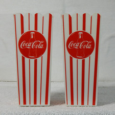 Vintage Coca-Cola Popcorn Buckets Houston Harvest  Collectible Set Of Two picture