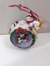 Thrifty Payless Drug Store Snow Man Ornament, Giny Brand 1993 picture