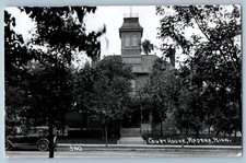 Wadena Minnesota MN Postcard RPPC Photo Court House Building Car c1950's Vintage picture