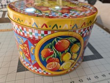 Dolce & Gabbana Fiasconaro Sicilian Citrus Panettone Tin Box EMPTY Italy D&G picture