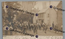 RPPC Parade Masks NEWVILLE? CARLISLE? PA Cumberland County Real Photo Postcard picture