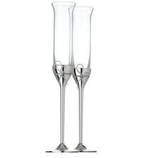 Vera Wang Wedgwood Love Knots Toasting Champagne Flutes Set Of 2 NEW picture