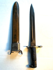 VINTAGE WWII U.S. A.F.H. UOS M1 GARAND BAYONET WITH SHEATH picture