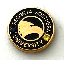 Vintage Georgia Southern University CTO 10K Gold Yellow Blue Gemstones Alumni  picture