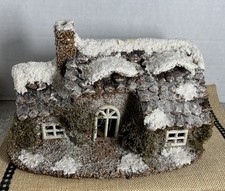 Vintage Rustic Putz Style Christmas house ( organic material) Magical-(710) picture