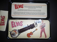 1994 ELVIS FOSSIL WATCH & PIN LIMTED EDITION (BRAND NEW IN BOX) picture