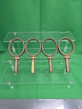 Bronze or Brass Oarlocks 2 Sets Of 2 boat Oval circle pair oar locks Vtg USA TP picture