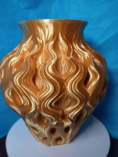 Crevasse Sculptural Vase – Modern Decorative Vase, Carved Geometric Centerpiece picture