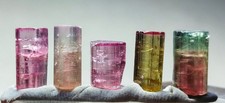 Terminated tri colour tourmaline crystals - 21 Carats picture