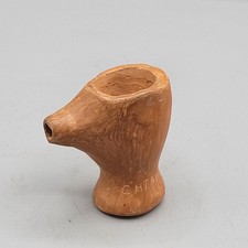 Catawba Indian Pipe Pottery Pipe Hand Built Artist Signed Dessa Talley picture