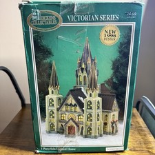 Dickens Collectables Victorian Series Church 1998 Design Porcelain Lighted House picture