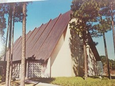 C 1960s Keesler Air Force Base Chapel #1 Biloxi MS Chrome Postcard picture
