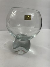 Studio Nova Heavy Blown Art Glass Elegant Exquisite Vintage Vase Poland picture