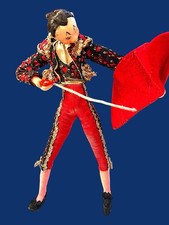 Vintage Klumpe Roldán Matador Bullfighter Doll 9” Spain 1950s Felt Figurine picture