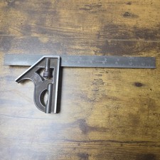 Starrett No. 94 Vintage Combination Square USA 12” Carpenter Tool picture