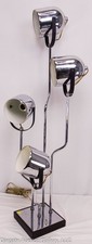 Goffredo Reggiani Clover Lamp Co Chrome 4-Light Table Lamp 40in MCM Vintage picture
