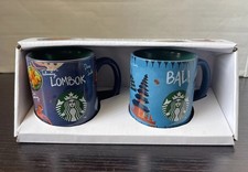 NIP Starbucks Indonesia City Collection BALI & LOMBOK Demitasse 3Oz Mini Mug Set picture
