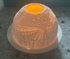 Vintage Bernardaud Limoge Porcelain Votive Tealight - Grape Harvest picture