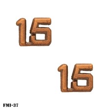 Dominican Republic Army Bronze Number 15 Insignia Pins ~ N.S. Meyer ~ NEW picture
