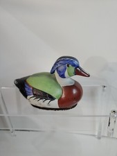Vintage Jasco Mallard Handpainted Beautiful Ceramic Duck Decoy Figurine 80's picture