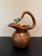 Vintage Los Castillo Taxco Metales Casados Mixed Metal Frog Water Pitcher Chato picture