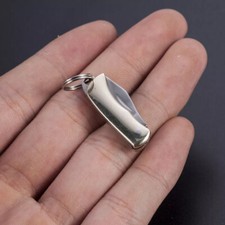 Small Keychain Blade Mini Stainless Steel Folding Pocket Knife Outdoor Survival picture