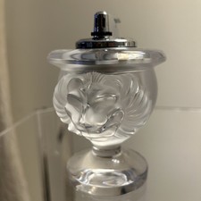 Lalique Crystal Lion Head Cigarette Lighter French Art Glass picture