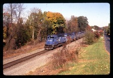Original Slide CR #6390 SD40-2 Conrail 1992 Consist Action picture